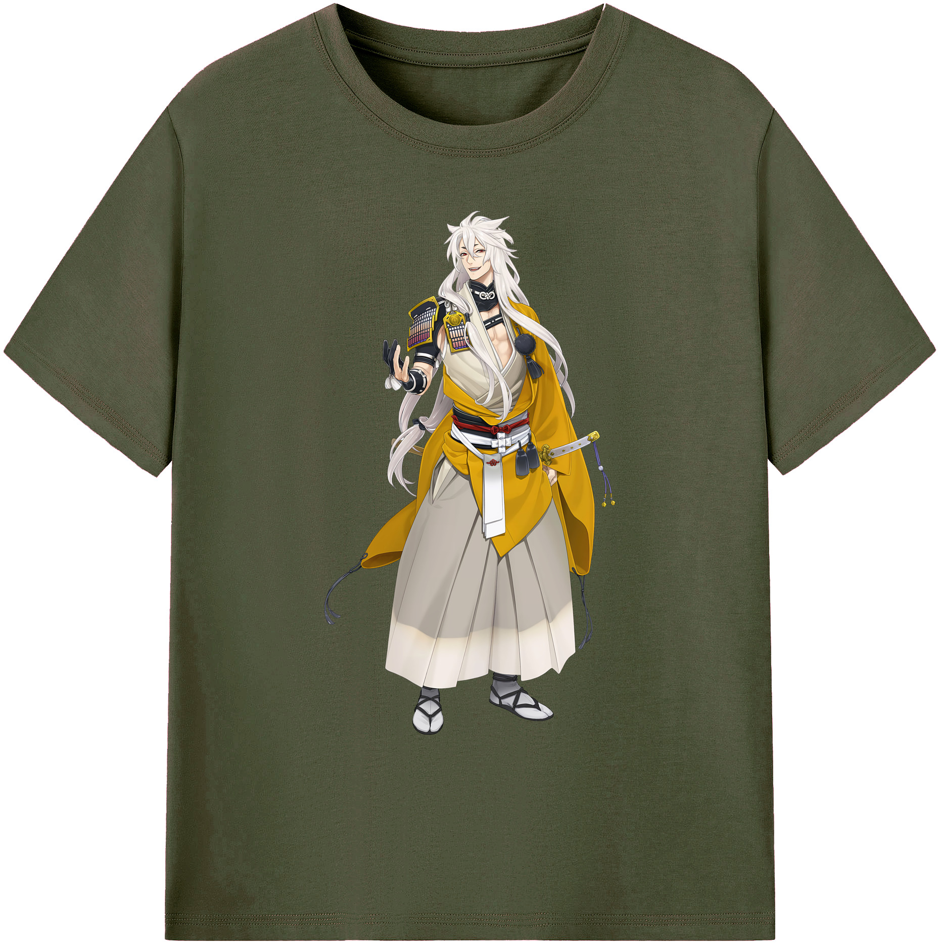 （画像用） 刀剣乱舞 Touken Ranbu 綿100％ メンズ半袖Tシャツ｜肌触りやわらか＆通気性